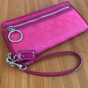 COACH Hot Pink Wristlet
